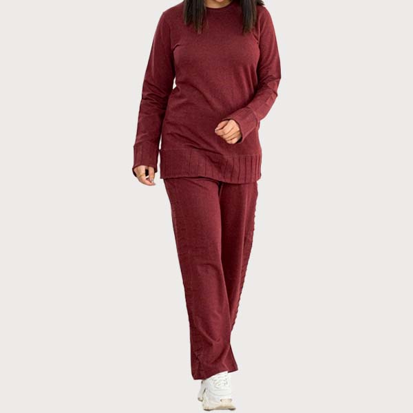 ست بلوز شلوار رگه دوزی