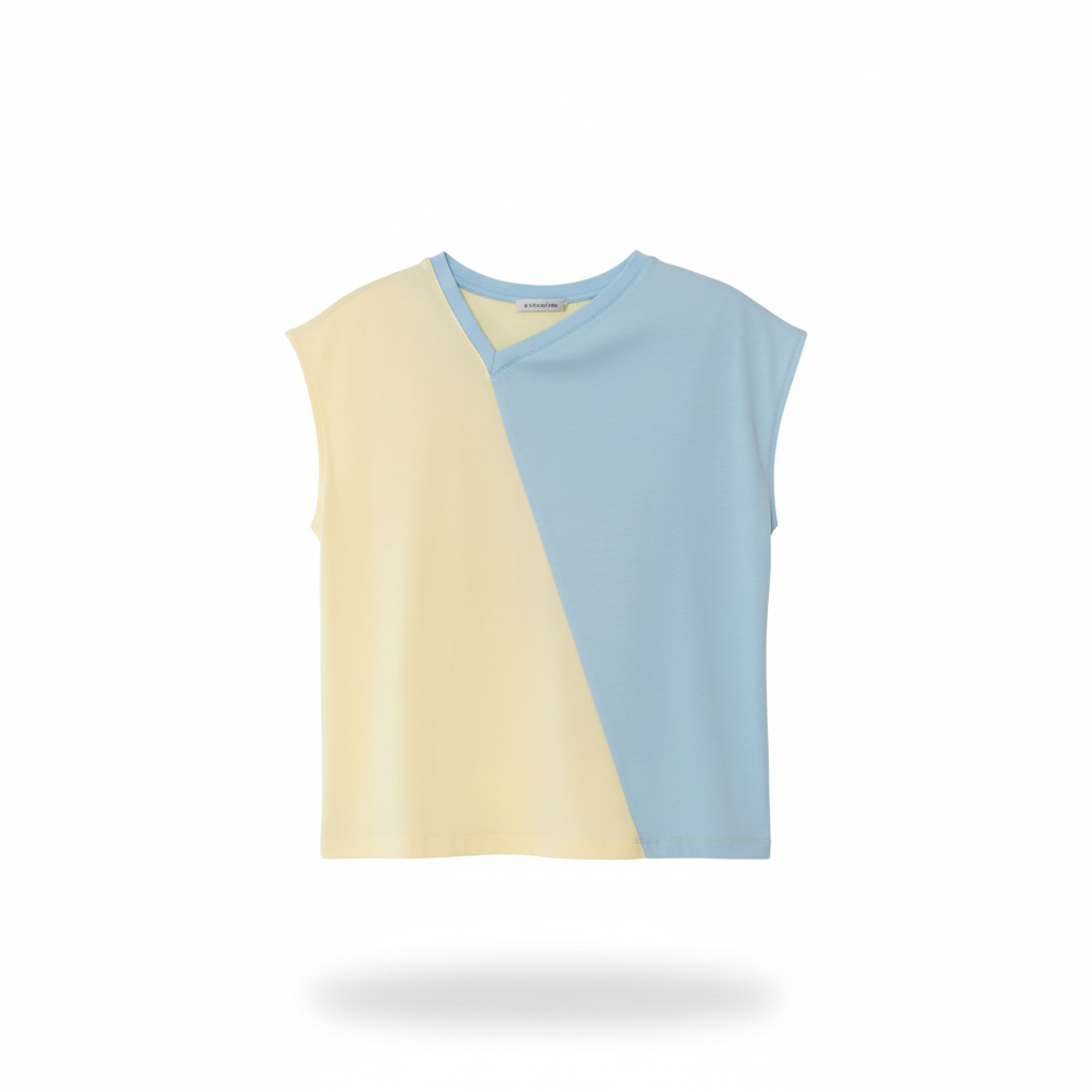 تیشرت یقه کج