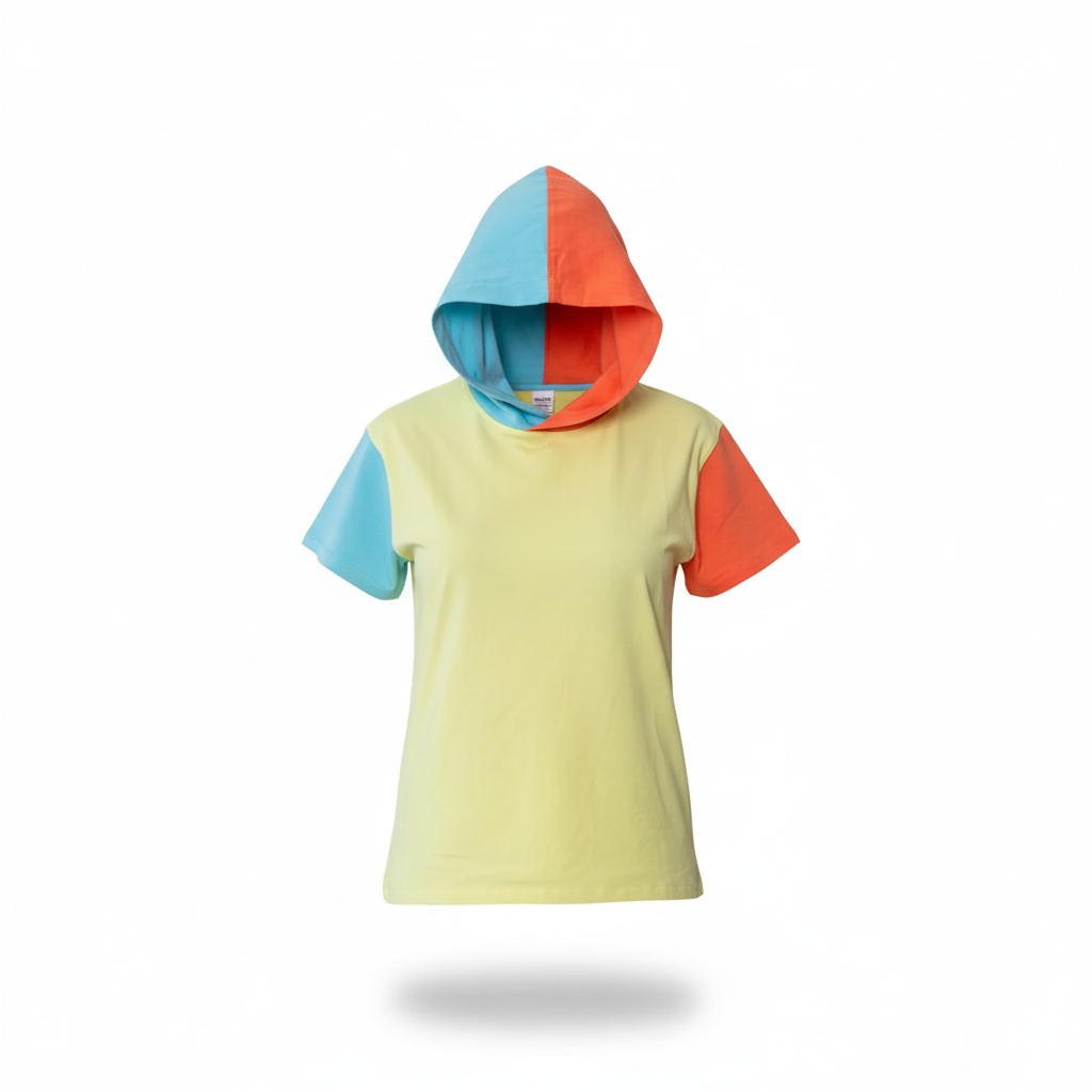 تیشرت کلاهدار زنانه