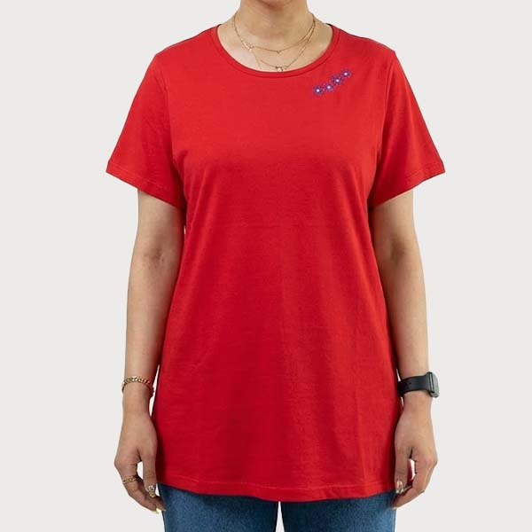 پیراهن کلوش آستین کوتاه