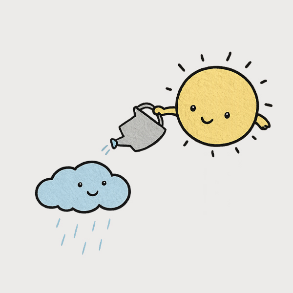 تیشرت ابر و خورشید