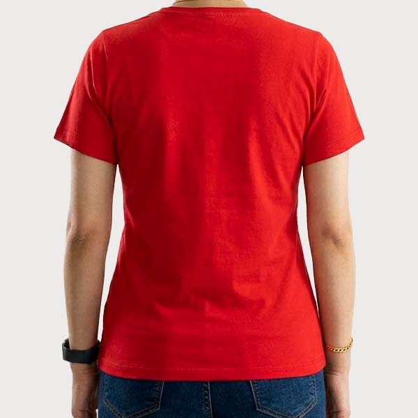 تیشرت یقه گرد بیسیک زنانه