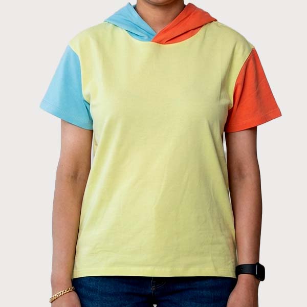 تیشرت کلاهدار زنانه