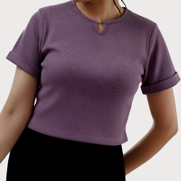 کراپ آستین کوتاه